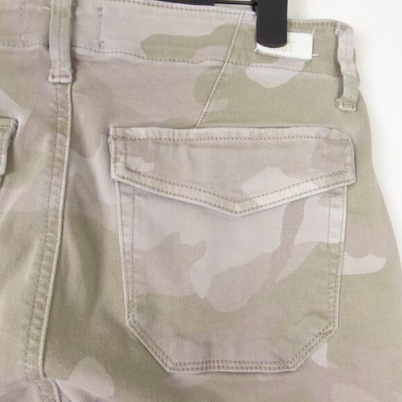 Paige Jogger Pants Womens SZ 26 Mayslie Jogger Mid Rise Camouflage Straight Leg - Picture 9 of 16